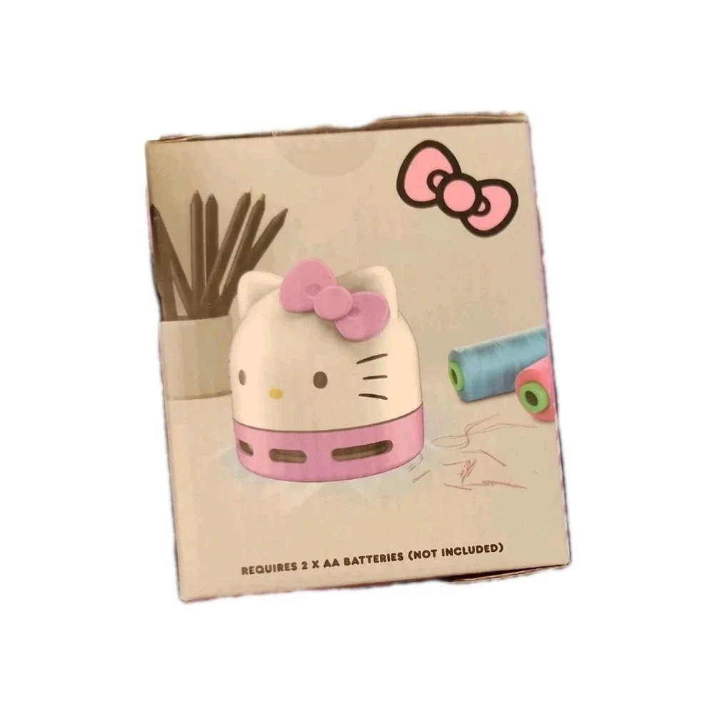 Hello Kitty Desktop Vacuum Cleaner Sanrio Pink White Handheld HKDKVAC260CFT NEW